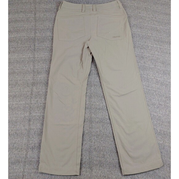 Marmot Men’s Size 32x32.5 Hiking Pants Green Flat Front Nylon Outdoor Active - Picture 4 of 9